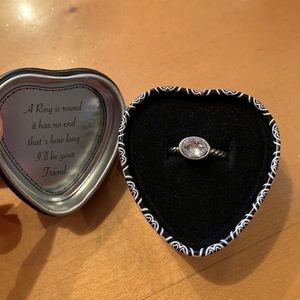 Brighton silver ring with crystal stone 💎